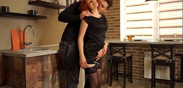 trendsCheating on my Boyfriend in a Rented Apartment and Letting my Lover Fuck in the Ass in the KITCHEN